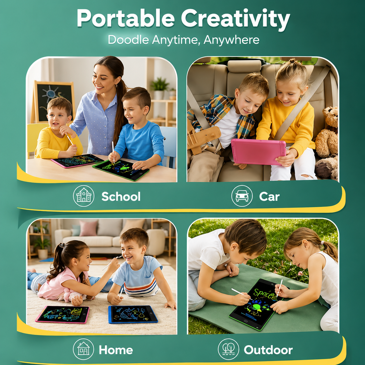 Interactive Writing & Drawing Tablet (Free Of Wi-Fi & Bluetooth)