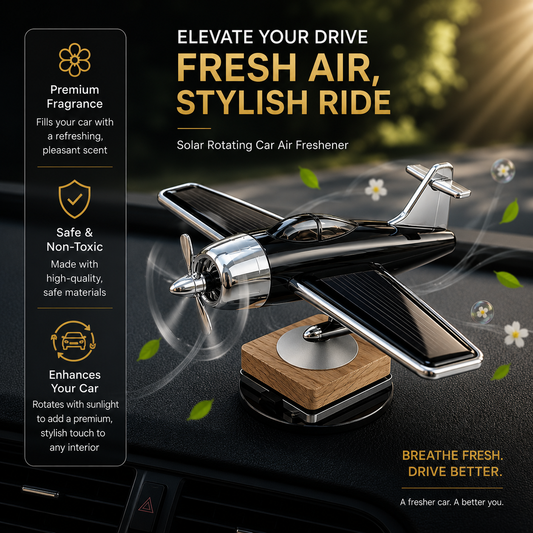 Sleek & Cool Solar Powered Airplane Air Freshener