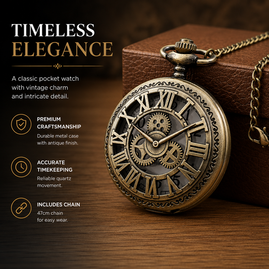Distinctive Vintage Steampunk Pocket Watch