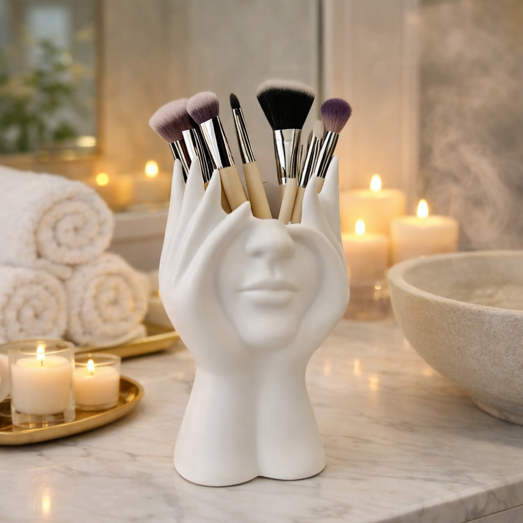 Artistic Face & Hands Makeup Brush Holder