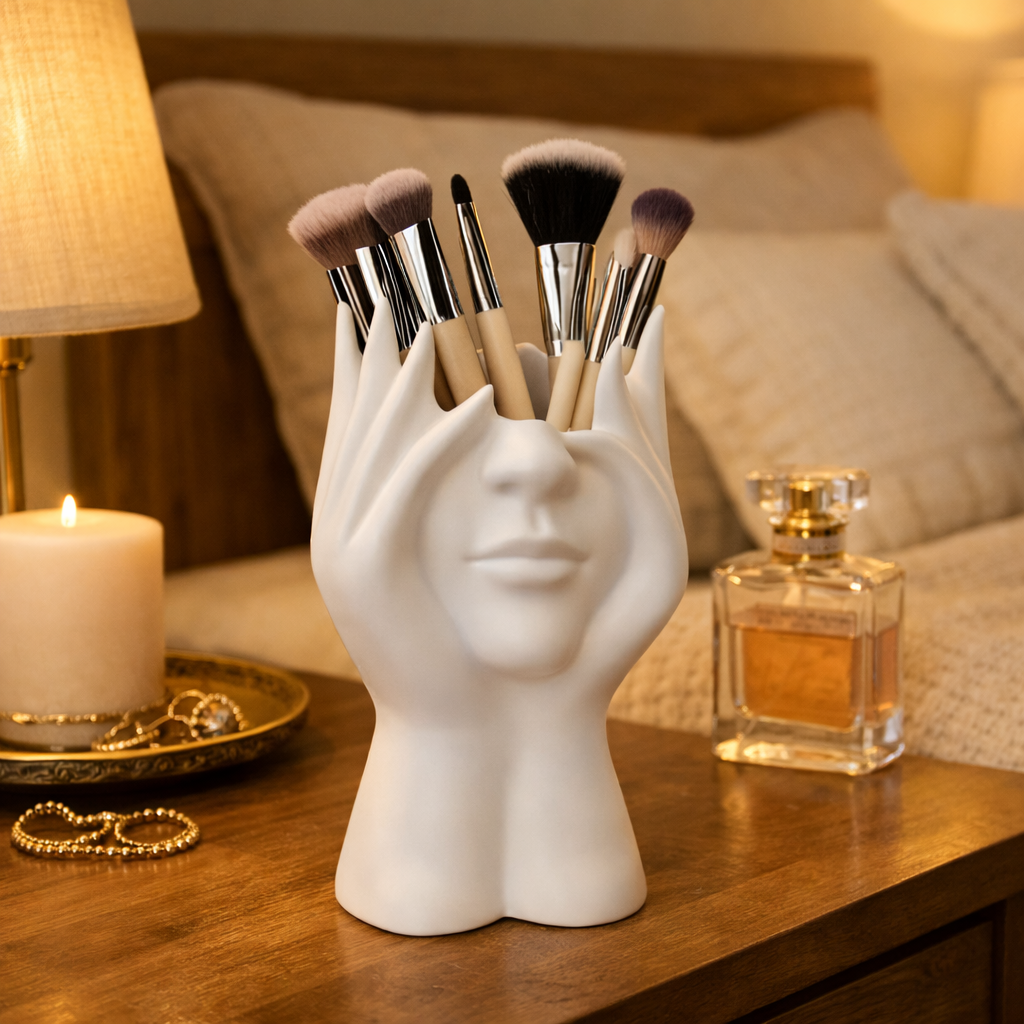 Artistic Face & Hands Makeup Brush Holder