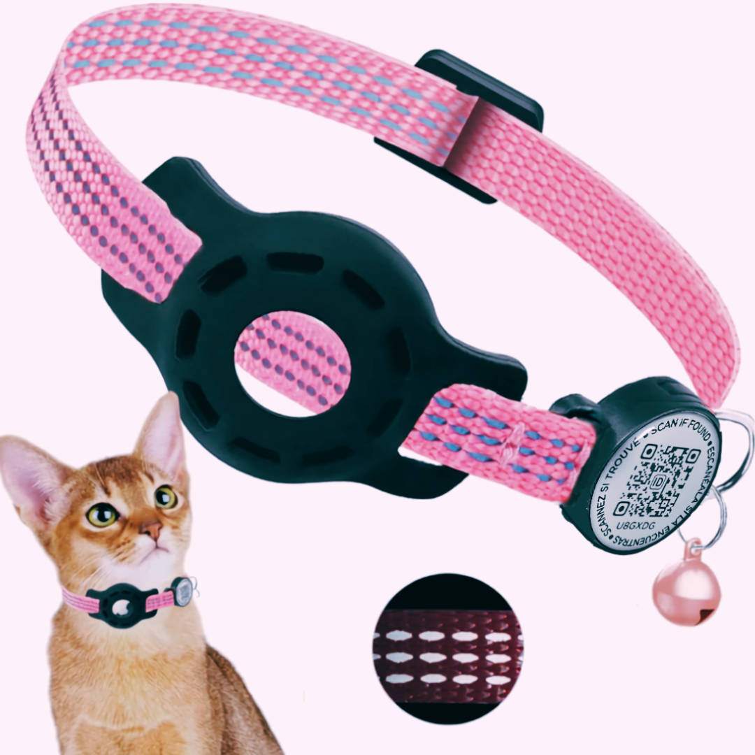 Safe Smart Cat Collar With AirTag Case