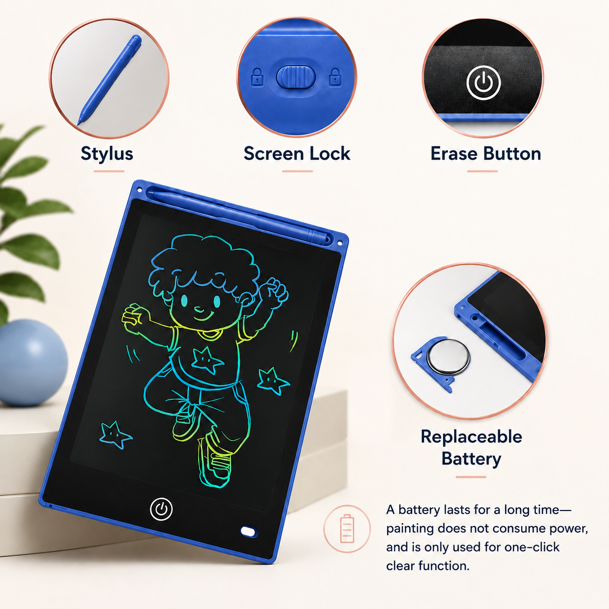Interactive Writing & Drawing Tablet (Free Of Wi-Fi & Bluetooth)