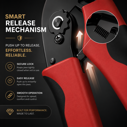 Precise & Versatile Ratcheting Crimping Tool Set